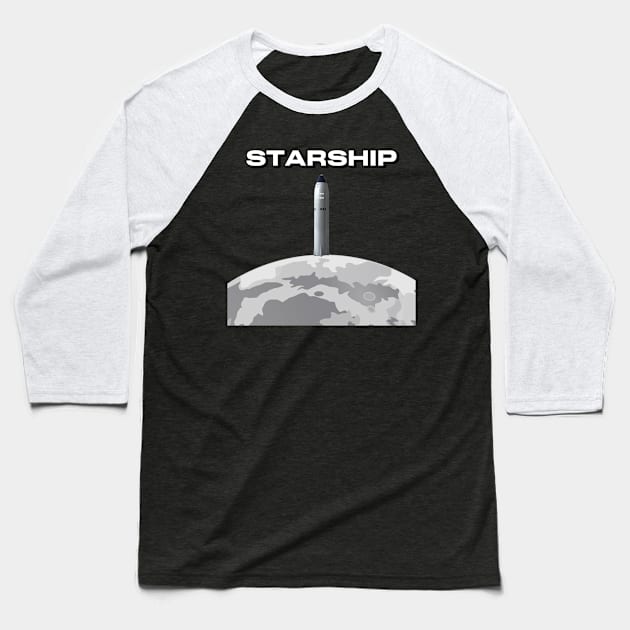 Starship Baseball T-Shirt by Stellar Facts